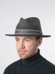 Шляпа STETSON арт. 2598158 TRAVELLER WOOLFELT MIX (серый)